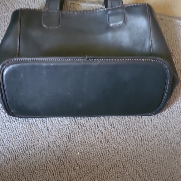 Vintage - Coach Black Satchel Structured Leather Bag - Picture 4 of 11